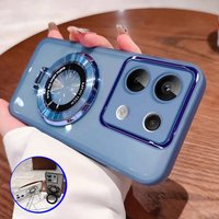 Magnetic Holder Bracket Case For ViVo Y36 Y35 Y16 V23e V27 V29 V40 V25 V50 V60 V30 Pro Lite Y18 Y38 Y85 Transparent Stand Cover