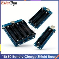 18650 Battery Charge Shield Board Micro USB Port Type-A USB 0.5A 5V 3.3V For Raspberry Pi/ Nodemcu