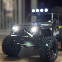 MJX H12Y H12Y+ 1/12 RC Metal Roof Rack Mood Part LED Light Compatible Upgrade Decorative Accessories for Off-Road Crawler