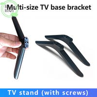 (BBQ4)1Pair Televisions Tabletop Base Stand Legs Pedestal Stand Replacement Mount Leg Plastic Legs Feet Universal Pedestal Foot