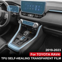 Car Interior Center Console Transparent Pre Cut TPU Protective Film for Toyota RAV4 2019-2023 PPF Anti-scratch Repair Film Refit