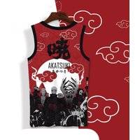 Naruto Sleeveless T-shirt Men Xiao Organization Anime Peripheral Waistcoat Oversize Thin Section Quick-drying Leisure Vest