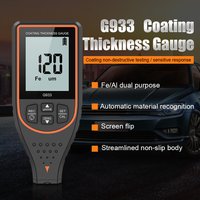 INORM Digital Coating Thickness Gauge for Cars Fe/NFe Detection Backlit LCD Paint Thickness Tester for Auto Body Shops Car Buyer