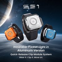NOWA Latarka Kieszonkowa SOFIRN SE1 300Lm 76M RGB Pierścień Sygnalizacyjny Latarka EDC Magnetyczna Latarka na Rękawiczkę z Breloczkiem