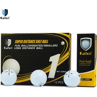 Caiton, lot de 12 balles de golf lestées pour l'entraînement, petites balles de golf lourdes, outil d'entraînement au swing pour le driving range, pour améliorer la puissance et l'impact.