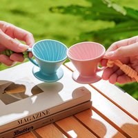 Mini V Sharped Havmore Coffee Brewing Pour Over Coffee Dripper Shaped Brewer Dripper Ceramic Coffee Filter Cup