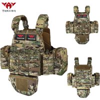 YAKEDA multifunctional hunting vest with multiple equipment bags, detachable and reassembled, suitable for outdoor sports