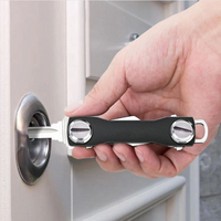 Intelligenter Schlüsselanhänger, Mini-Schlüsselanhänger, kompakter Schlüssel, dekorativer Halter, Clip, Heimaufbewahrung, Metall-Schlüsselclip, Alumin
