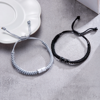 Handmade 2pcs Lucky Rope Bamboo Couples Bracelet Bangle Chain Briad Women Men Party Jewelry Gift
