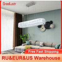 Modern Crystal Chandelier Dining Room Decor Pendant Hanging Light Fixtures For Living Room Ceiling Lamp Lustre Home Decoration