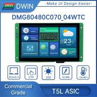 DWIN 7-calowy moduł LCD 800*480 RS232/TTL HMI komercyjny ekran dotykowy inteligentny wyświetlacz TFT UART DMG80480C070-04W