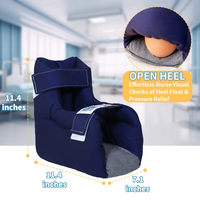 Ehucon Breathable Heel Protector Adjustable Heel Cushion for Pressure Sore Relief and Heel Pain Care for Elderly Patients