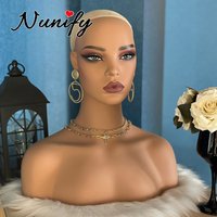 Mannequin Head Wig Stand With Realistic Make Up Mannequin Head With Shoulders Display And Styling For Wigs Jewelry And Clothing