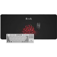 Black And Red Spider Lilies Mouse Pad Gamer XL HD Large Mousepad XXL Desk Mats Office Soft Natural Rubber Mouse Mats Mice Pad