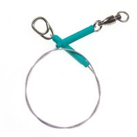 4PCS 8PCS 7*7 Strands Stainless Steel Wire Leader With Bearing Swivel & Clip Fishing Steel Core Leash Anti-bite Thread 4 Sizes