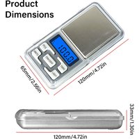 New Mini Pocket Scale 200g/300g/500g/ 0.01g Portable Digital Jewelry Scale, Accurate Small LCD Weighing Device for Easy Carry