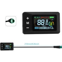 LCD E-Bike Display 24V 36V 48V 60V With 5 Pin Interface Cable Waterproof ABS For Electric Bicycle Handlebar Cycling Part