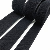 1 Pair 5mm-50mm Black White Adhesive Fastener Tape Hook and Loop Cable Ties Sewing Accessories, Yard/lot