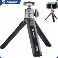 Fotopro SY-390M Metal Tripod One Section Expandable Desktop Tripod with Ball Head 1/4 Inch Screw for Phone DSLR Camera Projector