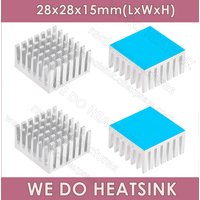WE DO HEATSINK 28x28x15mm Without or With Thermal Pad Cooling Fin Radiator Aluminum Cooler Heat Sink for LED,Power IC Transistor