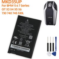 Replacement Battery MKD35UP For BMW 5 6 7 Series GT X3 X4 X5 X6 730 740 745 530L Rechargeable Car Key LCD Battery 580mAh