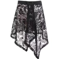Irregular Lace Underskirt Slips Asymmetric Cheongsam Safety Skirt Petticoat Loose Hight Waist Lining Petticoat Women Commuting