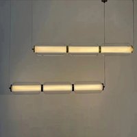 Combination Long Glass LED Pendant Light Hotel Living Room Hanging Lamp Restaurant Staircase Home Decoration Lighting Fixture