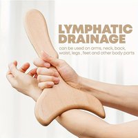 Wooden Massage Tool Wood Lymphatic Drainage Massager Body Shaping Tool for Beauty, Gua Sha, Sore Muscle Relief