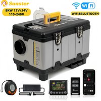 TB10PRO Wifi App Control 8KW Diesel Air Heater 12V/24V/220V Auto Thermostat ,5500m Altitude Adaptation For Camping RV Garage