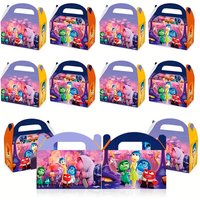 12pcs/24pcs, Inside Out, Adorable Riley Birthday Party Decorations, Candy Bag, Gift Bag, Brown Paper Bag, Handbag, Birthday Part