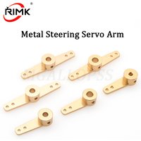1PC RC Car Boat Metal Steering (Servo 、Horn)Single/Dual Arm 3.1mm 4.1mm 5.1mm For Rc Car/Boat Futaba HSP HPI Wltoys Himoto Axia
