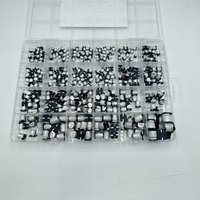 400/1500Pcs/Lot 1UF~1000UF 6.3V-50V 24/36 Value SMD Aluminum Electrolytic Capacitors Assortment Kit + Box