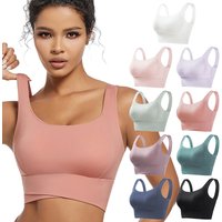High Impact Sports Bras For Women High Support Padded Sports Bra Workout Fitness Crop Top For Women Racerback Bra For Yoga