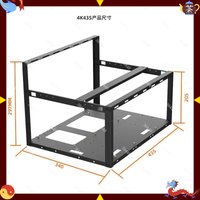 Open Air 4 GPU Mining Rig Frame Dual CPU EATX Case Rack Mountable for AI Super Computing