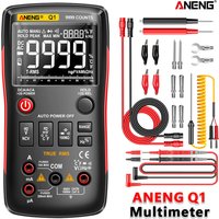 ANENG Q1 Digital Multimeter Multimetro DIY Transistor Capacitor NCV Testers Lcr Meter 9999 Analog Tester True RMS Professional