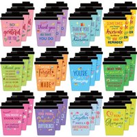 36 Pieces of Employee Appreciation Fridge Stickers, Teacher Coffee Cup Stickers As Gifts, Fridge Decorations, Women
