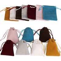 25 teile/los Kleine Samt Schmuck Tasche Kurze Plüsch Multi-farbe Für Schmuck Verpackung Hochzeit Tragbare Kordelzug Beutel Schmuck tasche