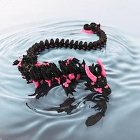 Simulated Eye 3D Printed Dragon Chinese Dragon Laser 3D Printed Diceratops Dragon Flexible All-in-one Molding