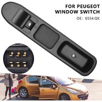 1-4pcs Peugeot 207 Car Window Control Switch Front Passenger Side Electric Window Regulator Lifting Switch Panel OE 6654QK 6 PIN