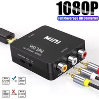 HDMI to AV Composite Converter 1080P HD Video Audio Adapter HDTV Monitor Scaler for PS3 Xbox Laptop DVD Player Signal Output