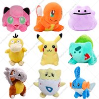 Pokemon Cubone Ditto Charmander Jigglypuff Snorlax Plush Toys Kawaii Pikachu Togepi Bulbasaur Mudkip Peluche Dolls Gifts Kids
