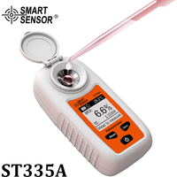 Sugar Content Detector LCD Digital Refractometer Brix Meter Fruit Juice Beverage ATC Sugar Content Measuring 0-35% Saccharometer