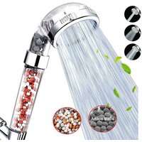 3 Modes SPA Shower Head High Pressure Saving Water Shower Filter Massage Shower Head Hook Hose Bathroom Innovative Accessories