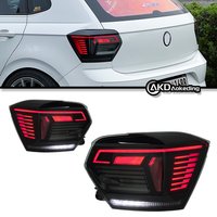 CG Animiertes LED-Rücklicht mit dynamischem Blinker für VW Polo VI Vento 2018-2023 Rückleuchteneinheit
