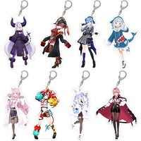 VTuber Hololive character Kiryu Coco Minato Aqua Hakos Baelz IRyS Ouro Kronii Usada Pekora Acrylic keychain Bag pendant gift Toy
