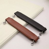 New Soft Leather Handle with Screw Durable PU Classic Stool Pull Handle Portable Sofa Cabinet Pulls