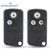 MYREMOTEKEY Smart Car Key Case Fob 2/3 Buttons Uncut Blade for Honda CRV Fit 2009 2010 2011 Remote Shell