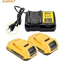 20V 3000mAh DCB200 Li-ion Rechargeable Battery / Charger For DEWALT DCB203 DCB181 DCB182 DCB201 DCB201-2 DCB205-2 L50 powertool