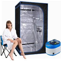 Portable Steam Sauna Personal Full Body Sauna Spa for Home Relaxation,4L1500 Watt Steamer Remote Control Portable Chair