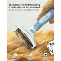 Professional Pet Detangling Rake Comb Stainless Steel Pin Brush Grooming Accessory Medium Large Dogs Cats Daily Care At Home